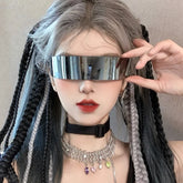 Randlose Cyberpunk-Sonnenbrille