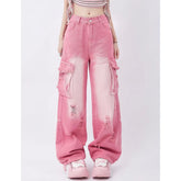 Jeans anchos de cintura alta