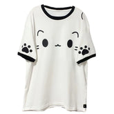 Kawaii White Anime T-Shirt