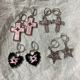 Pendientes de plata de Harajuku