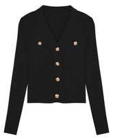 Korean Casual Slim Outfit Set - Cardigan & Mini Skirt