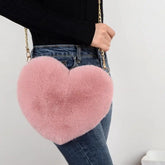 Kawaii Herz Plüsch Umhängetasche