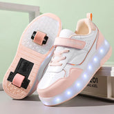 Süße pastellfarbene LED-Rollschuhe