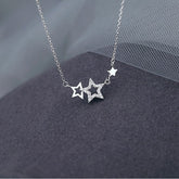 Silver Star Pendant Necklace