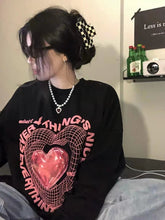 Sudadera gótica de gran tamaño