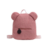 Mochila con forma de oso esponjoso