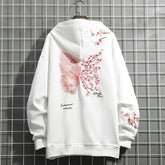 Schmetterlings-Kirschblüten-Hoodie