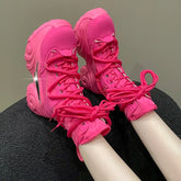 Bonitas botas de plataforma hasta el tobillo