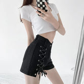 Korean High Waist Jean Shorts