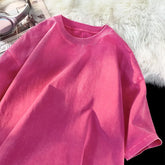 Süßes, verwaschenes Oversize-T-Shirt