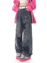 Y2K verwaschene Straight Jeans