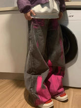 Vaqueros holgados estilo gótico pastel