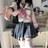 Kawaii Matrosen-Outfit-Set – Hemd und Rock