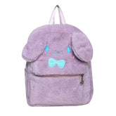 Mochila escolar de peluche kawaii