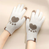 Guantes con forma de pata de gato kawaii