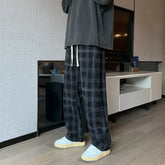 Lockere Jogginghose aus kariertem Cord