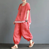 Gemütliches Oversize-Outfit – T-Shirt & Hose
