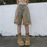 Vintage Denim Baggy Shorts