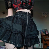 Vintage Zipper Gothic Skirt