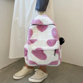 Süßer Plüsch-Herz-Rucksack