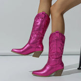 Donisha - Metallic Color Cowboy Boots