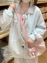 Kawaii Zipper Sweater Harajuku