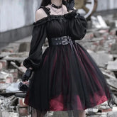 Gothic Lolita Langarmkleid