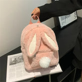 Süßer Plüschhasen-Rucksack