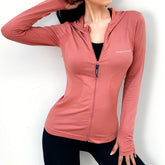 Dry Fit Damen Yoga & Fitness Kapuzen-T-Shirt