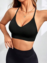 Sujetador deportivo sin costuras con escote en V profundo y sexy Gathering