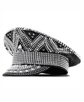 Roma - Luxury Rhinestone Cabbie Hat