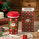 Christmas coffee mug portable cup