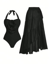 Elegant And Flowing One-Piece Bikini