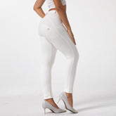 Cheeky White Butt Lift Pants