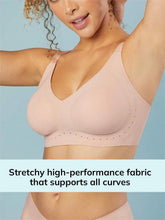 Sujetador sin aros con escote pronunciado y sin tirantes en color rosa