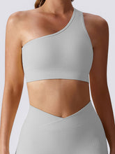 Live in Rib Asymmetrical Bra