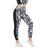 Leggings de yoga de talla grande con estampado antisentadillas
