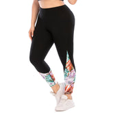Leggings de talla grande con bolsillo y cintura alta para yoga