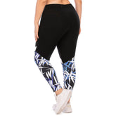 Pantalones de yoga de cintura alta con bolsillo, leggings de control de abdomen de talla grande