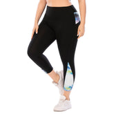 Conjuntos de yoga de talla grande Leggings de entrenamiento con bolsillo