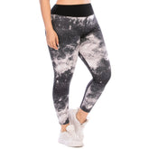 Leggings de entrenamiento de talla grande con bolsillo, pantalones de yoga para controlar el abdomen