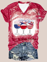 Camiseta vino tinto y azul