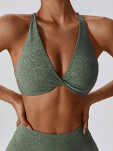 Air Cloud Wave Print Twist Gym BH