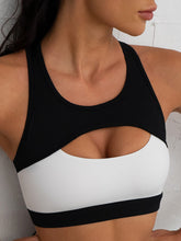 Stoßfester Sport-BH mit Farbblockdesign