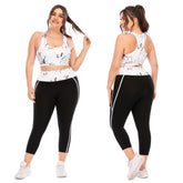 Ropa de yoga de talla grande para leggings de cintura alta