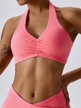 Air Cloud Neckholder-Sport-BH mit Rüschen