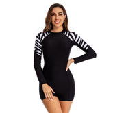 Long Sleeve Bathing Suit One Piece Sun Protection Swimsuit