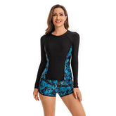 Conjunto de traje de baño de 2 piezas de manga larga