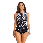 Butterfly Printed Bathing Suit One Piece Swimsuit