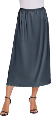 Falda interior larga de satén con encaje y escote en V de Avidlove, tallas S a XXL